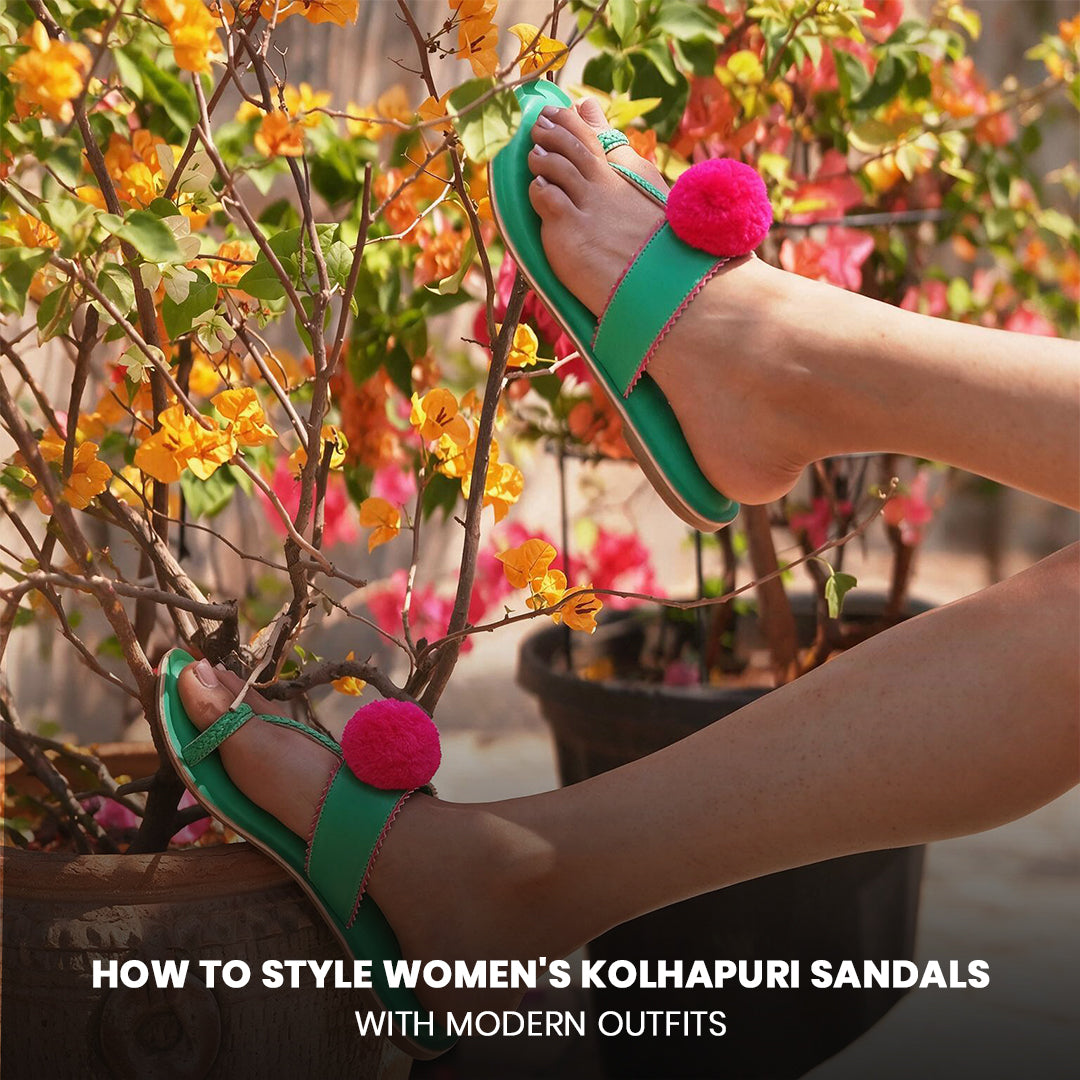How to Style Women's Kolhapuri Sandals With Modern Outfits